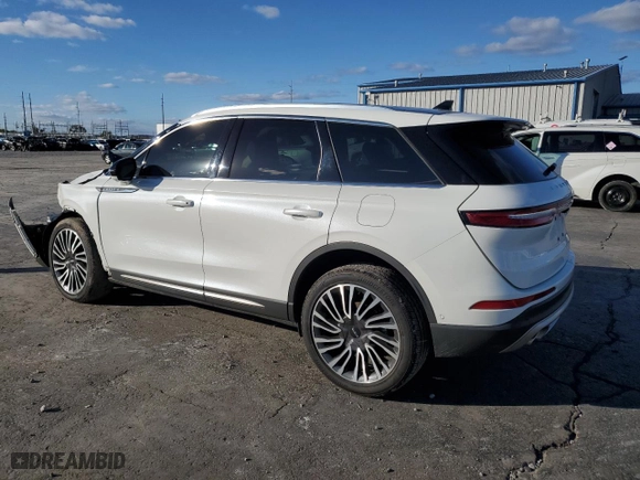 2022 Lincoln Corsair Reserve with VIN 5LMCJ2C93NUL01466, listed as a Copart auction lot 80136024 with 33,499 mi miles and Salvage Title. Bid and sale history available at carsss.com. Image 2.