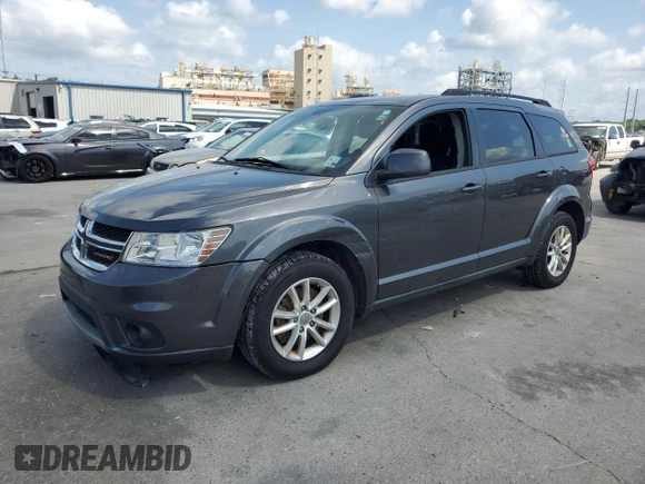 2014 Dodge Journey SXT with VIN 3C4PDCBG8ET140984, listed as a Copart auction lot 54408445 with 135,290 mi miles and Salvage Title. Bid and sale history available at DreamBid. Image 1.