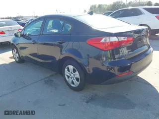 2016 Kia Forte LX with VIN KNAFK4A62G5466215, listed as a IAAI auction lot 41698637 with 116,544 mi miles. Bid and sale history available at carsss.com. Image 3.