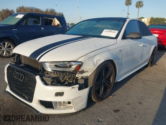 2013 Audi S4 Premium Plus with VIN WAUBGAFL3DA255394, listed as a IAAI auction lot 41965354 with 125,756 mi miles and . Bid and sale history available at DreamBid. Image 2.