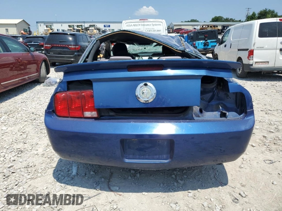 2007 Ford Mustang Deluxe with VIN 1ZVFT80N475229920, listed as a Copart auction lot 62082225 with 169,130 mi miles and Salvage title. Bid and sale history available at DreamBid. Image 6.