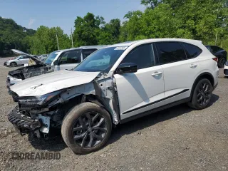2023 Acura MDX w/A-Spec Package with VIN 5J8YE1H05PL042995, listed as a Copart auction lot 62337905 with 45,893 mi miles and Salvage title. Bid and sale history available at DreamBid. Image 1.