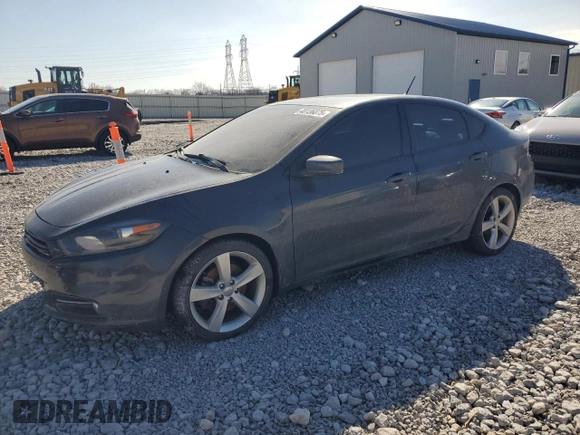 2014 Dodge Dart GT with VIN 1C3CDFEB5ED794755, listed as a Copart auction lot 48136875 with 131,375 mi miles and Salvage Title. Bid and sale history available at carsss.com. Image 1.