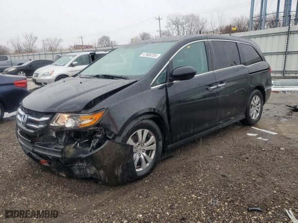 2016 Honda Odyssey EX with VIN 5FNRL5H4XGB156089, listed as a Copart auction lot 47688255 with 142,599 mi miles and Salvage Title. Bid and sale history available at carsss.com. Image 1.