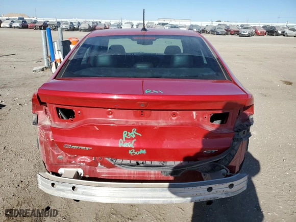 2016 Dodge Dart GT with VIN 1C3CDFEB2GD682546, listed as a Copart auction lot 42247435 with 73,888 mi miles and Salvage Title. Bid and sale history available at carsss.com. Image 6.