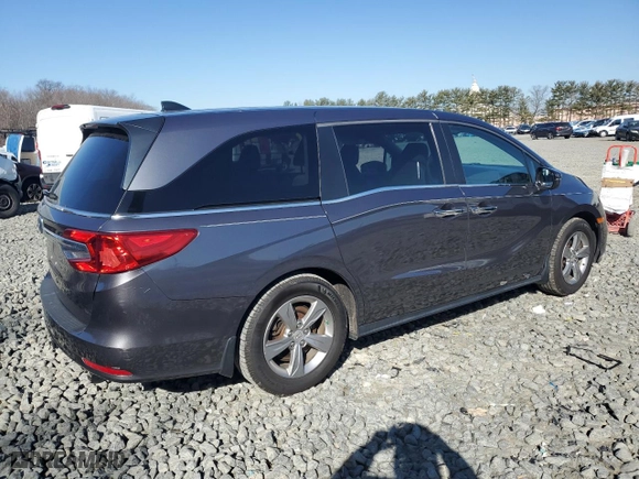 2018 Honda Odyssey EX-L with VIN 5FNRL6H7XJB078811, listed as a Copart auction lot 48497455 with 129,953 mi miles and Salvage Title. Bid and sale history available at carsss.com. Image 3.