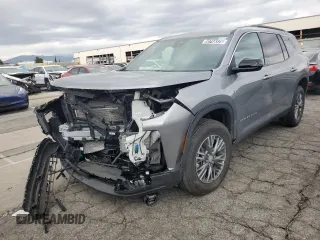 2025 Chevrolet Traverse FWD LT with VIN 1GNERGRS6SJ124089, listed as a Copart auction lot 50745375 with 6,547 mi miles and Clean title. Bid and sale history available at DreamBid. Image 1.