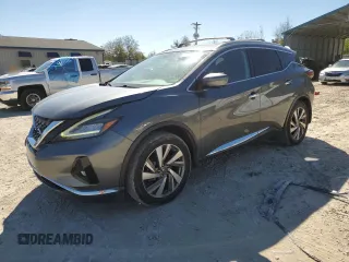 2019 Nissan Murano SL z VIN 5N1AZ2MJ5KN126770, wystawiony jako Copart lot #49575285 z przebiegiem 114 143 mil mil oraz Szkoda całkowita • Salvage title. Historia ofert i sprzedaży dostępna na DreamBid. Obrazek 1.