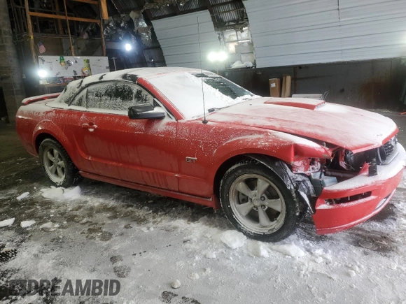 2007 Ford Mustang GT Deluxe with VIN 1ZVHT85H275353034, listed as a Copart auction lot 45696055 with Not Provided miles and Salvage Title. Bid and sale history available at carsss.com. Image 4.