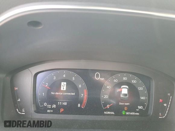 2025 Acura Integra w/A-Spec Package with VIN 19UDE4H30SA010941, listed as a Copart auction lot 53807295 with 1,600 mi miles and Salvage title. Bid and sale history available at DreamBid. Image 9.