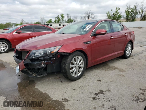 2014 Kia Optima EX z VIN 5XXGN4A73EG265049, wystawiony jako Copart lot #53944645 z przebiegiem 89 041 mil mil oraz Szkoda całkowita • Salvage title. Historia ofert i sprzedaży dostępna na DreamBid. Obrazek 1.