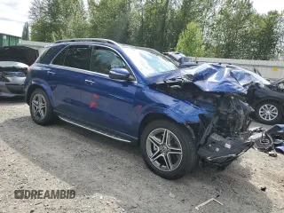 2021 Mercedes-Benz GLE 450 with VIN 4JGFB5KB1MA358171, listed as a Copart auction lot 59819205 with Not provided miles and Salvage title. Bid and sale history available at DreamBid. Image 4.