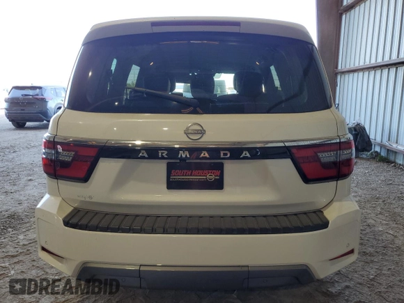2023 Nissan Armada SV with VIN JN8AY2AC3P9180098, listed as a Copart auction lot 71536714 with 14,230 mi miles and Salvage Title. Bid and sale history available at carsss.com. Image 6.