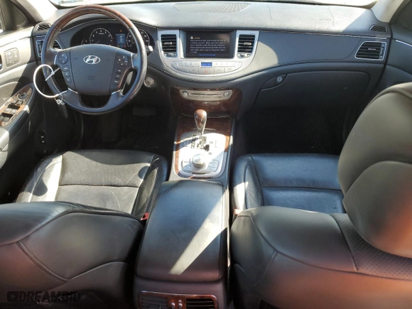 2009 Hyundai Genesis with VIN KMHGC46FX9U044890, listed as a Copart auction lot 43653075 with 126,363 mi miles and Salvage Title. Bid and sale history available at carsss.com. Image 8.
