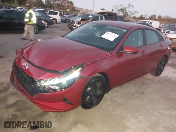 2023 Hyundai Elantra SEL with VIN KMHLM4AG9PU575684, listed as a IAAI auction lot 41205531 with 13,656 mi miles and . Bid and sale history available at DreamBid. Image 17.