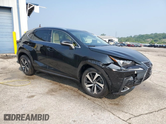 2019 Lexus NX 300 with VIN JTJBARBZ1K2210620, listed as a Copart auction lot 58600295 with 48,730 mi miles and Salvage title. Bid and sale history available at DreamBid. Image 4.
