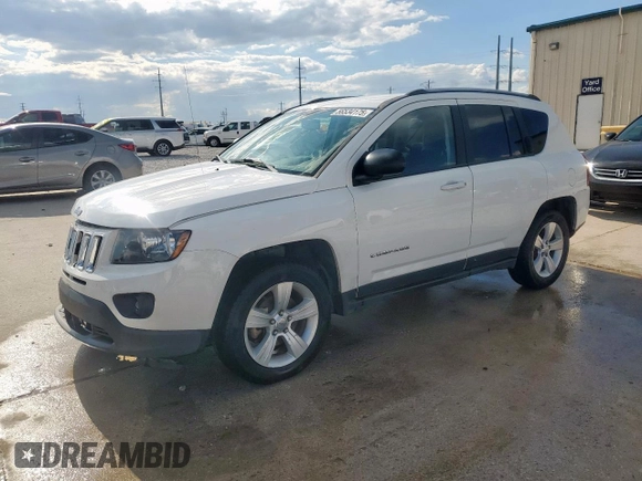 2017 Jeep Compass Sport SE with VIN 1C4NJCBA9HD123813, listed as a Copart auction lot 56534175 with 151,287 mi miles and Salvage title. Bid and sale history available at DreamBid. Image 1.