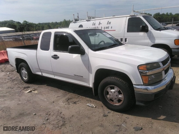 2005 Chevrolet Colorado LS ZQ8 with VIN 1GCCS196358101756, listed as a IAAI auction lot 42091230 with 91,324 mi miles. Bid and sale history available at carsss.com. Image 1.