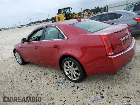 2009 Cadillac CTS AWD w/1SA with VIN 1G6DG577990129125, listed as a Copart auction lot 74053194 with 0 mi miles and Salvage Title. Bid and sale history available at carsss.com. Image 2.