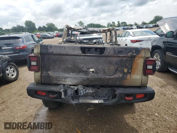 2022 Jeep Gladiator Rubicon with VIN 1C6JJTBG4NL174244, listed as a Copart auction lot 62507374 with Not provided miles and Non repairable. Bid and sale history available at DreamBid. Image 6.