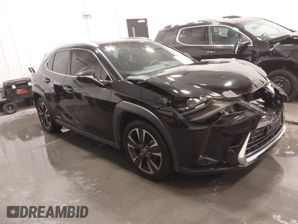 2020 Lexus UX 250h with VIN JTHX9JBH2L2036390, listed as a IAAI auction lot 41403671 with 59,038 mi miles and . Bid and sale history available at DreamBid. Image 1.