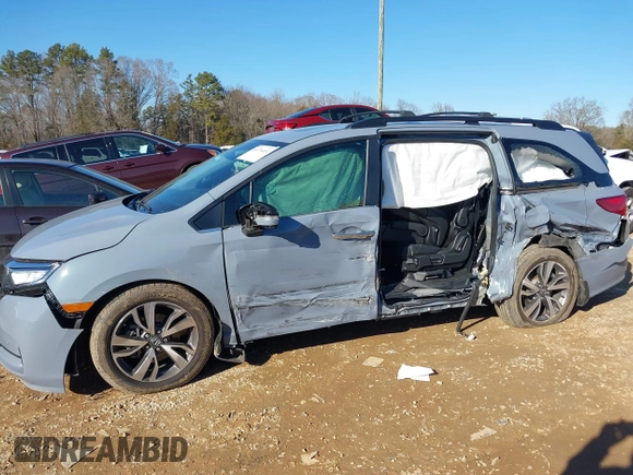 2023 Honda Odyssey Touring with VIN 5FNRL6H84PB005208, listed as a IAAI auction lot 41374452 with 60,288 mi miles and . Bid and sale history available at DreamBid. Image 15.