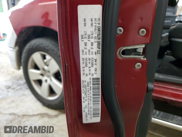 2012 Ram 1500 Express with VIN 1C6RD7FT5CS342775, listed as a Copart auction lot 60799605 with 143,256 mi miles and Salvage title. Bid and sale history available at DreamBid. Image 12.