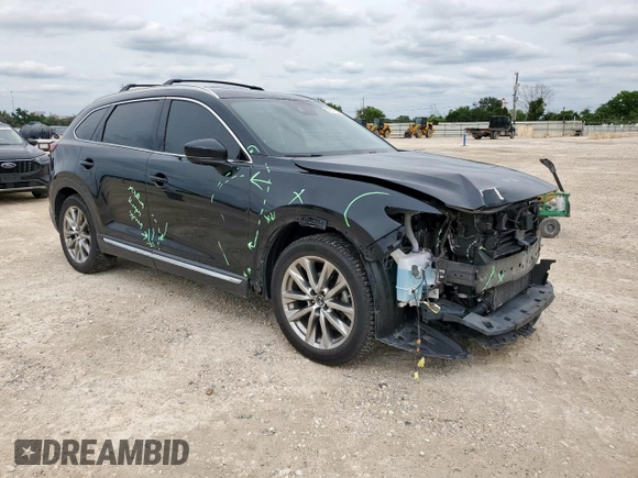 2019 Mazda CX-9 Signature with VIN JM3TCBEY8K0336746, listed as a Copart auction lot 57951125 with 93,285 mi miles and Salvage title. Bid and sale history available at DreamBid. Image 4.