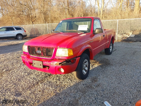 2003 Ford Ranger XL with VIN 1FTYR10U83PB47275, listed as a IAAI auction lot 41826628 with 214,845 mi miles. Bid and sale history available at carsss.com. Image 2.