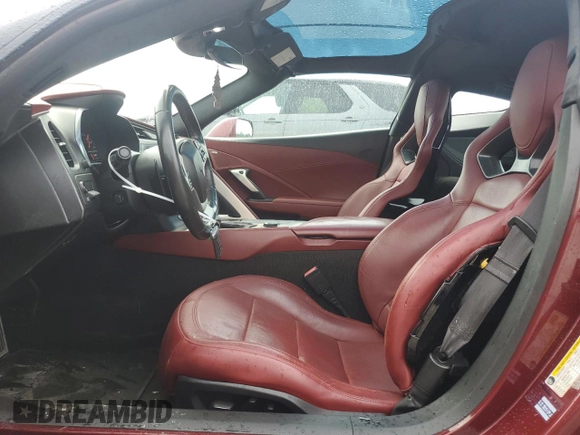 2016 Chevrolet Corvette Z51 3LT z VIN 1G1YM2D72G5115389, wystawiony jako Copart lot #62727045 z przebiegiem 76 872 mil mil oraz Szkoda całkowita • Salvage title. Historia ofert i sprzedaży dostępna na DreamBid. Obrazek 7.