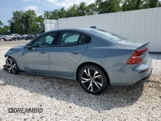 2024 Volvo S60 Core Dark Theme with VIN 7JRL12FK3RG321244, listed as a Copart auction lot 63919284 with 5,887 mi miles and Clean Title. Bid and sale history available at carsss.com. Image 2.