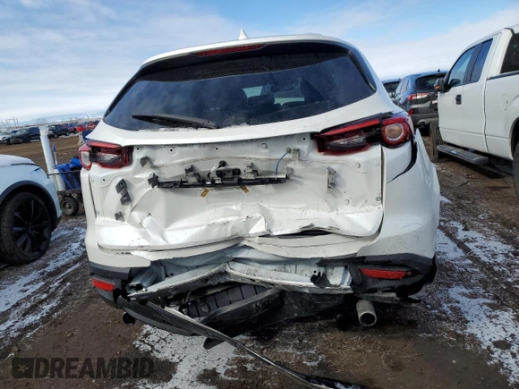 2022 Mazda CX-9 Touring with VIN JM3TCBCY5N0605633, listed as a Copart auction lot 46475725 with 43,615 mi miles and Salvage Title. Bid and sale history available at carsss.com. Image 6.