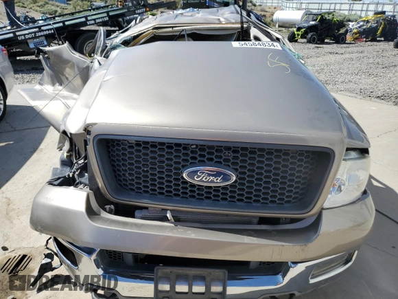 2005 Ford F-150 XLT with VIN 1FTPX145X5NA53322, listed as a Copart auction lot 54584834 with 0 mi miles and Non Repairable. Bid and sale history available at carsss.com. Image 11.