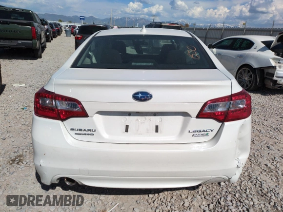 2017 Subaru Legacy Premium с VIN 4S3BNAC64H3060891, выставлен на аукционе Copart как лот 58546075 с пробегом Не указан миль и Списание • Salvage title. История ставок и продаж доступна на DreamBid. Изображение 6.