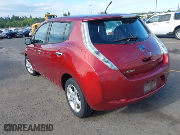 2013 Nissan LEAF SV with VIN 1N4AZ0CP3DC401314, listed as a IAAI auction lot 42201210 with 85,627 mi miles and . Bid and sale history available at DreamBid. Image 3.