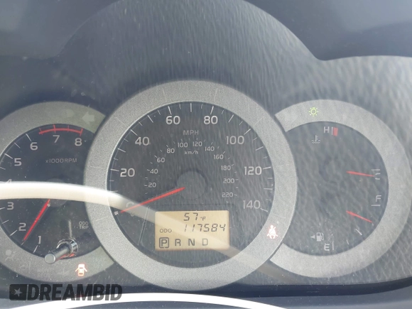 2009 Toyota RAV4 with VIN JTMZF33V395009905, listed as a IAAI auction lot 41881121 with 117,584 mi miles. Bid and sale history available at carsss.com. Image 7.
