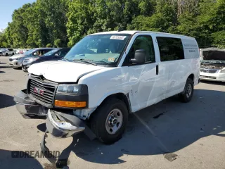 2018 GMC Savana z VIN 1GJW7FFG0J1191436, wystawiony jako Copart lot #66725564 z przebiegiem Nie podano mil oraz Szkoda całkowita • Salvage title. Historia ofert i sprzedaży dostępna na DreamBid. Obrazek 1.