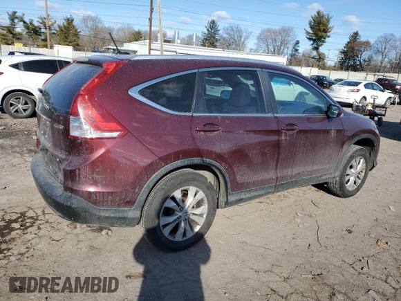2013 Honda CR-V EX-L with VIN 5J6RM4H70DL010224, listed as a Copart auction lot 88466445 with 204,370 mi miles and Salvage Title. Bid and sale history available at carsss.com. Image 3.