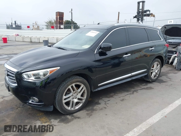 2013 Infiniti JX35 with VIN 5N1AL0MN7DC310972, listed as a IAAI auction lot 41859376 with 117,679 mi miles. Bid and sale history available at carsss.com. Image 18.