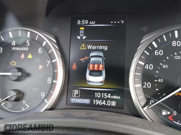 2024 Infiniti Q50 Sensory with VIN JN1EV7CP8RM601738, listed as a IAAI auction lot 42068560 with 10,154 mi miles and . Bid and sale history available at DreamBid. Image 7.