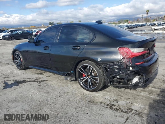 2022 BMW 3 Series M340i with VIN 3MW5U7J00N8C29838, listed as a Copart auction lot 44741545 with 37,733 mi miles and Salvage Title. Bid and sale history available at carsss.com. Image 2.