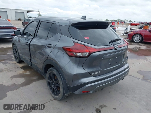 2022 Nissan Kicks SV with VIN 3N1CP5CV2NL481461, listed as a IAAI auction lot 41899293 with 34,636 mi miles and . Bid and sale history available at DreamBid. Image 3.