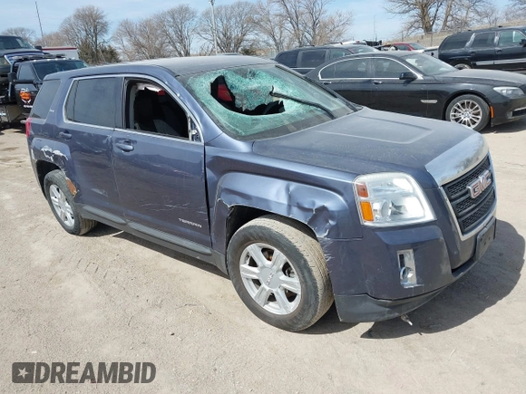 2014 GMC Terrain SLE with VIN 2GKALMEK3E6182695, listed as a IAAI auction lot 41824252 with 113,276 mi miles. Bid and sale history available at carsss.com. Image 1.