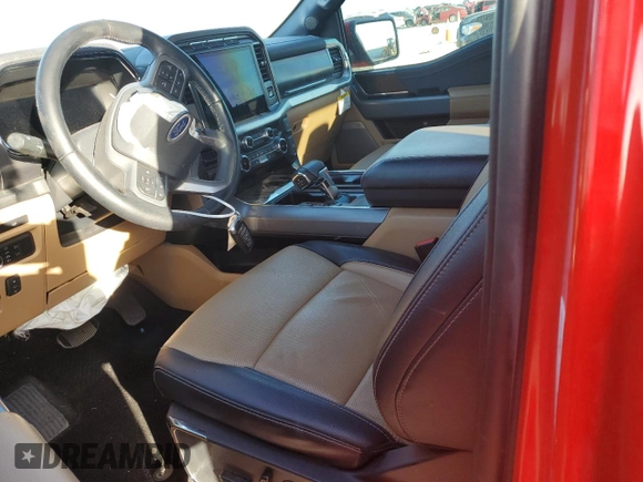 2022 Ford F-150 XL with VIN 1FTFW1E57NKE53207, listed as a Copart auction lot 49219265 with 49,140 mi miles and Salvage Title. Bid and sale history available at carsss.com. Image 7.