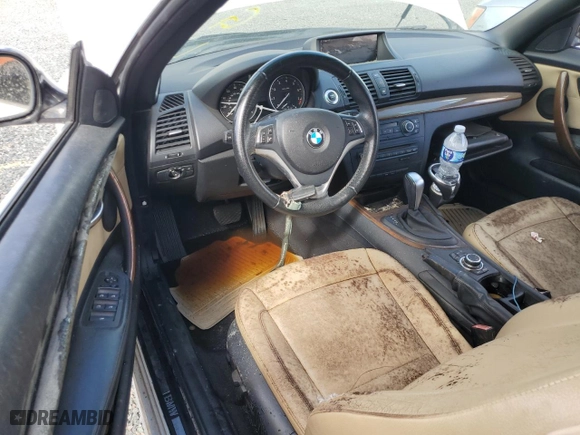 2012 BMW 1 Series 128i with VIN WBAUL7C54CVM83585, listed as a Copart auction lot 74215044 with 0 mi miles and Salvage Title. Bid and sale history available at carsss.com. Image 8.