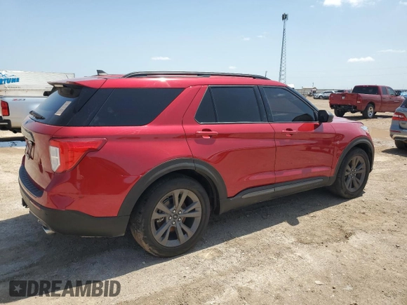 2021 Ford Explorer XLT with VIN 1FMSK7DH7MGA83088, listed as a Copart auction lot 54221255 with 107,489 mi miles and Clean Title. Bid and sale history available at carsss.com. Image 3.