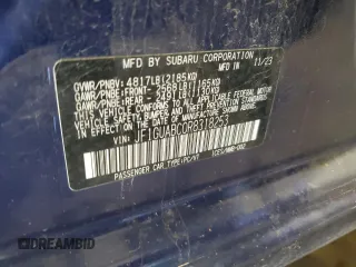 2024 Subaru Impreza with VIN JF1GUABC0R8318253, listed as a Copart auction lot 60732825 with 24,600 mi miles and Salvage title. Bid and sale history available at DreamBid. Image 12.