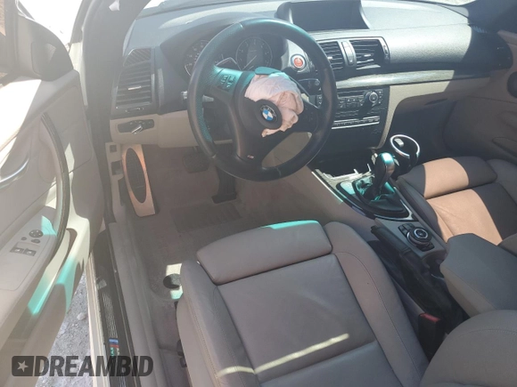 2013 BMW 1 Series 128i with VIN WBAUP7C57DVP25372, listed as a Copart auction lot 49533795 with 93,510 mi miles and Salvage title. Bid and sale history available at DreamBid. Image 8.