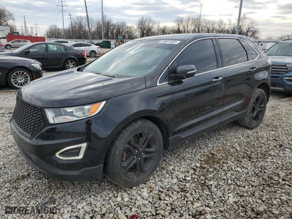 2016 Ford Edge Titanium with VIN 2FMPK4K80GBB41948, listed as a Copart auction lot 50891665 with 124,710 mi miles and Salvage Title. Bid and sale history available at carsss.com. Image 1.