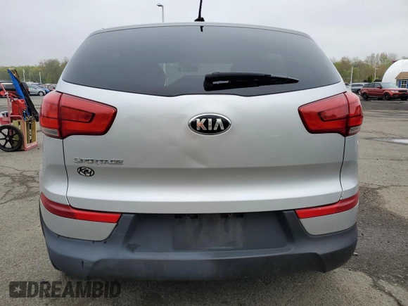 2015 Kia Sportage LX with VIN KNDPBCAC9F7764674, listed as a Copart auction lot 55454595 with 138,438 mi miles and Clean Title. Bid and sale history available at carsss.com. Image 6.